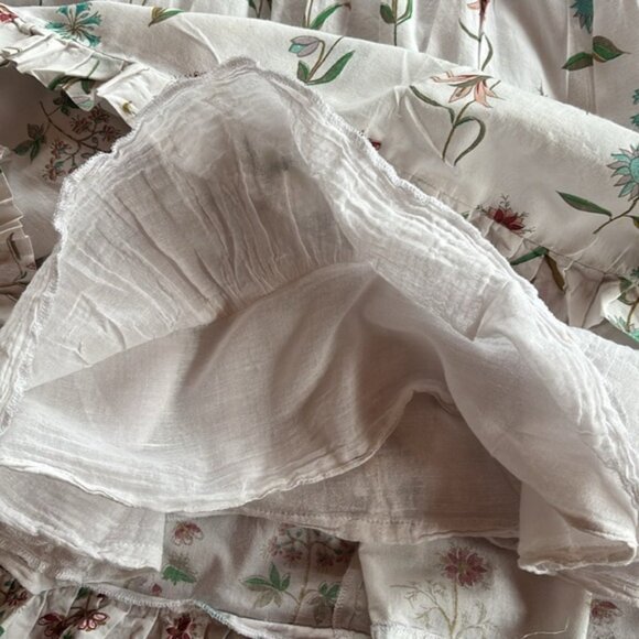 Little Handprint Girls Dress 100% Cotton With Cotton Gauze Lining Size 4 Y - Picture 5 of 10